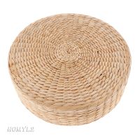 [HOMYLcfMY]  Straw Floor Seat Cushion,Hand Tatami Meditation Pillow Seating