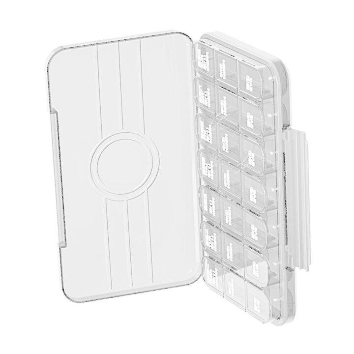 Portable Medicine Box Medicine Organizer Transparent Plastic for