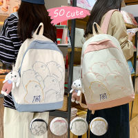 กระเป๋าเป้สะพายหลัง สไตล์มินิมอล น่ารักๆ YOAYBAG (A023)