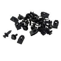 1 Set Car Engine Shield Body Bolt Screw Nut Fender Clip Rivet Black Fit For Infiniti G35 G37 FX35 FX45 Nissan 350Z 370Z