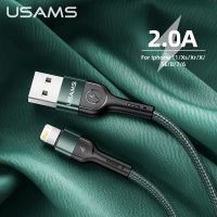 USAMS U55 1m 2A Charge Data Cable Micro USB Type C Lightning Braided Cable For iPhone 13 12 11 X iPad Samsung Xiaomi Huawei