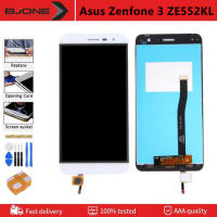 จอ LCD ของแท้5.5นิ้วสำหรับ Asus Zenfone 3,จอ LCD ZE552KL พร้อมแผงสัมผัสอะไหล่หน้าจอกระจกชุดประกอบดิจิไทเซอร์