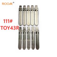 Riooak 10ชิ้น/ล็อต111 Lishi Toy43r โลหะเปล่าเปิดไม่ได้ตัดรีโมท Kd VDI กุญแจใบมีดสำหรับอะไหล่ทดแทนอัตโนมัติ Subaru Xv