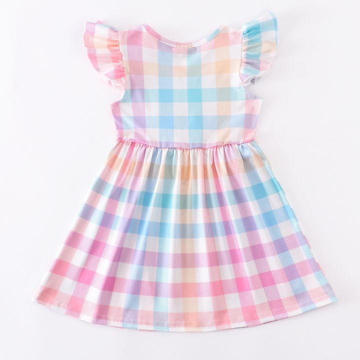 girlymax-spring-summer-baby-girls-plaid-knee-length-short-sleeve-milk-silk-dress