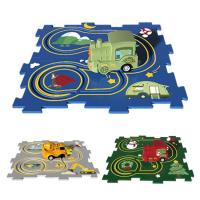 Educational Track Puzzles Jigsaw Puzzles Car Track Toys Fine Motor Toys Fun Car Track Educational Toys for Kids Ages 3 and Up Christmas Puzzles DIY Assembling Set compatible