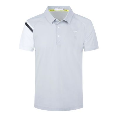 EuropeanTour European Tour Golf mens short-sleeved T-shirt summer stretch breathable lapel Polo golf