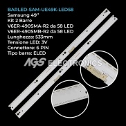 Samsung 49MU6500 - Bộ 2 thanh 58 led viền 533mm cho tivi UA49MU6500