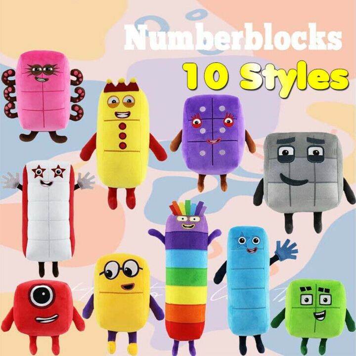 Numberblocks Plush Toys,1-10 Colourful Mathematics Enlightenment ...