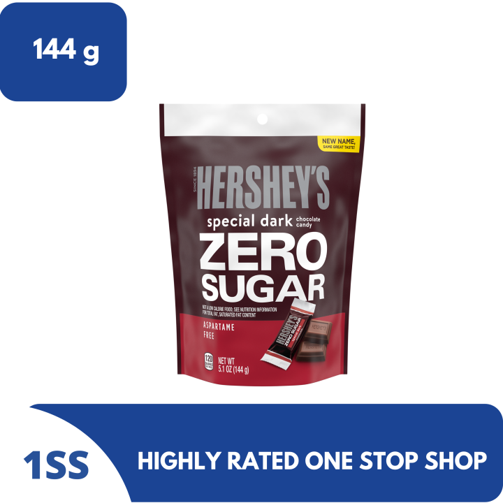 Hershey's Special Dark Chocolate Candy Zero Sugar, 144g (Exp May 2023