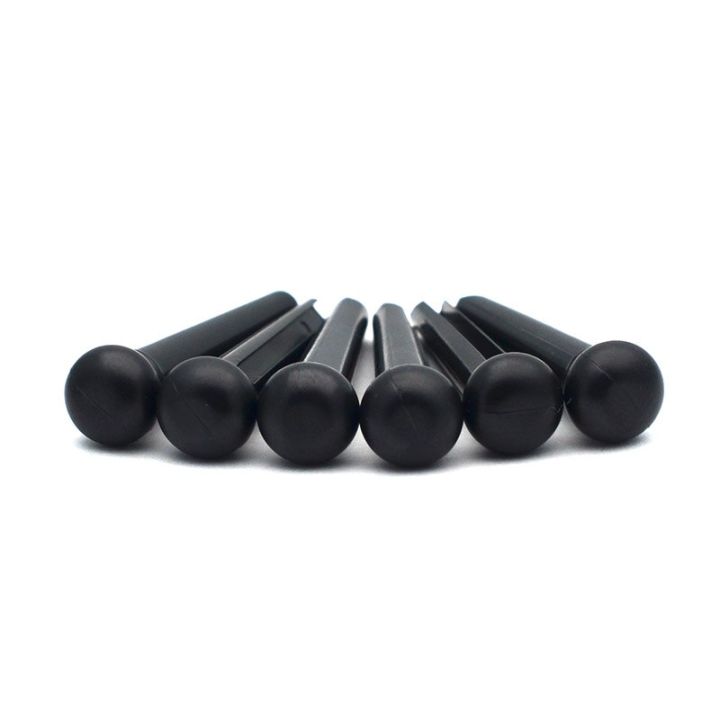 60pcs-acoustic-guitar-slotted-bridge-pin-classical-style-abs-plastic-guitar-parts-accessories-ivory-black