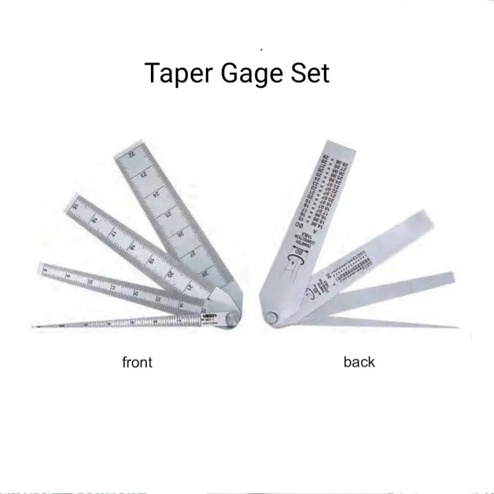 Taper Gage Set ขนาด 1-8, 8-15, 15-22, 22-29 มม เตเปอร์เกจ เกจวัดขนาดรูร่องแบบเป็นชุด 4ชิ้น ...