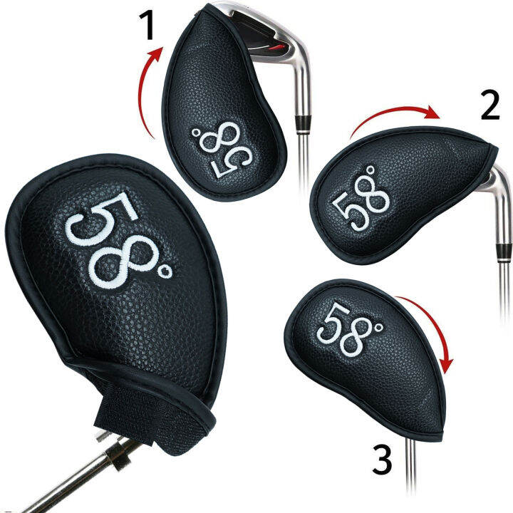 waterproof-protector-set-golf-iron-cover-leather-irons-club-head-covers-headovers-black-blue-putter-accessories-drop-shipping