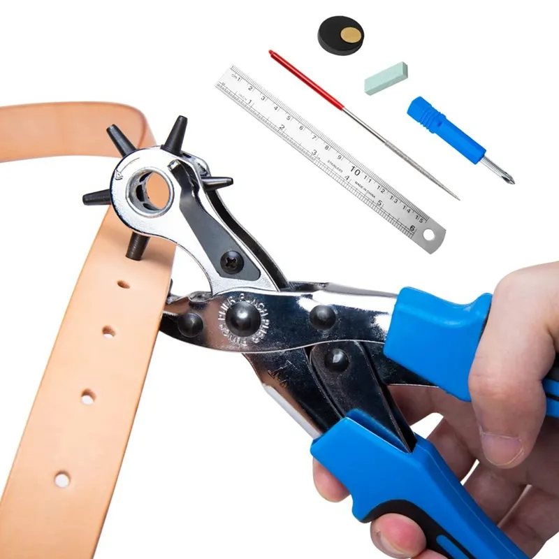 Dropship Eyelet Hole Puncher Leather Belt Hole Punch Plier Revolve