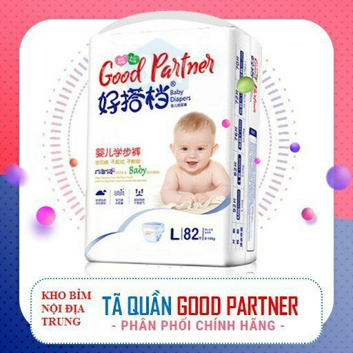 Tã bỉm quần good partner nội địa trung đủ size m92 l82 xl76 xxl72 xxxl70 - ảnh sản phẩm 1