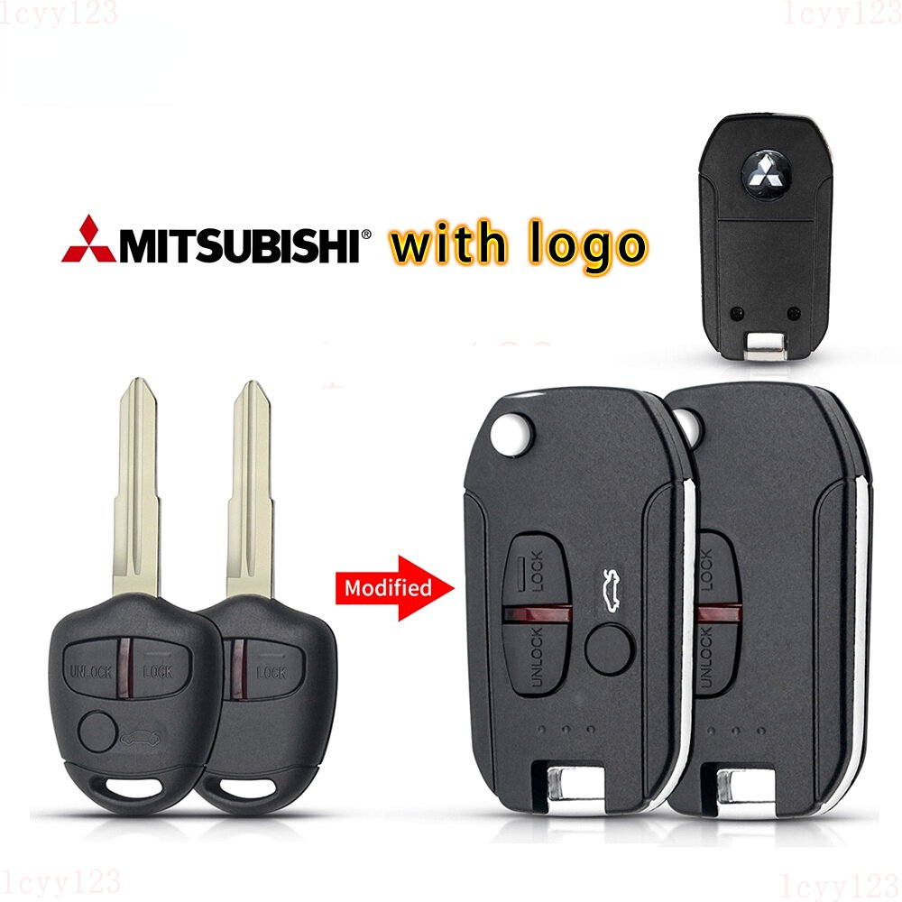 Car Key Remote Case Shell For Mitsubishi Lancer Outlander Mirage Triton Grandis 