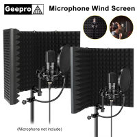 Adjustable Foldable Microphone Wind Board Sound-absorbing Cover Microphone Isolation Shield Screen Soundproofing for Microphone