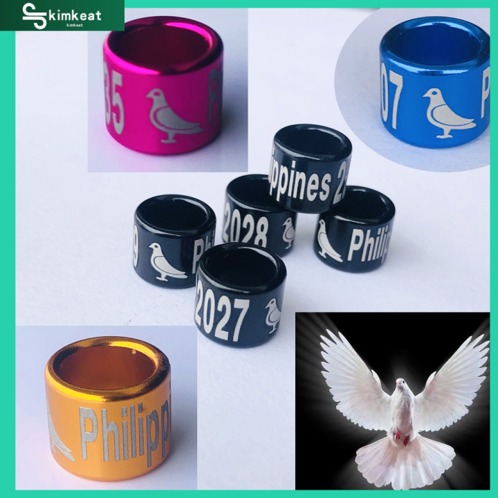 thumbnail image 2 of Pigeon Rings 8mm 100Pcs Aluminum Pigeon Leg Rings - 2025 Multicolor Bird Identification Bands Anillos Para Palomas 2024 2 of 13