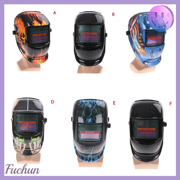 fuchun-หน้ากากสำหรับช่างบดช่างเชื่อม-arc-tig-mig-หน้ากากช่างเชื่อมปรับสีอัตโนมัติใช้พลังงานแสงอาทิตย์