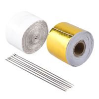 Gold Thermal Exhaust Tape Waterproof and Durable Thermal Insulation Self-Adhesive Tape Heat-Resistant Golden Aluminum Foil Tape