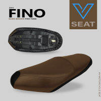 เบาะ FINO ปี 2014 น้ำตาลเข้มทูโทน ( V Seat เบาะรถมอเตอร์ไซค์ )