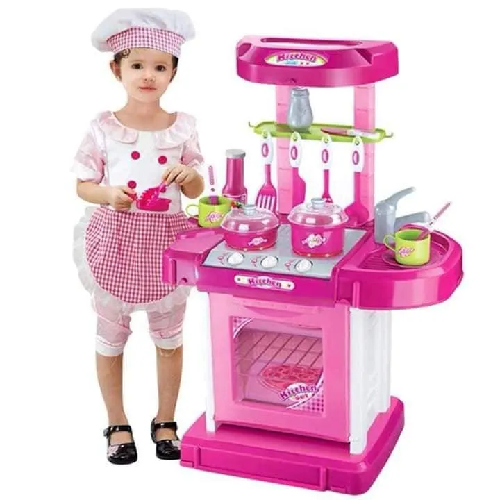 Pink Kitchen Set Pretend Play for Kids | Lazada PH