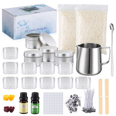 DIY Candle Making Kit Soy Bean Wax Candle Making Supplies Aromatpy Candle Making Set Beeswax Crafts Handmade Candle Making