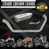 ท่อ cb300f cbr300r cb300r ท่อsc project เทา ท่อแต่งcb300f cbr300r cb300r ชุดฟูล ตรงรุ่น เสียงลั่น ดุ เร้าใจ ไม่แตกในรอบสูง ระบายความร้อนได้ดีอัตราเร่งดี