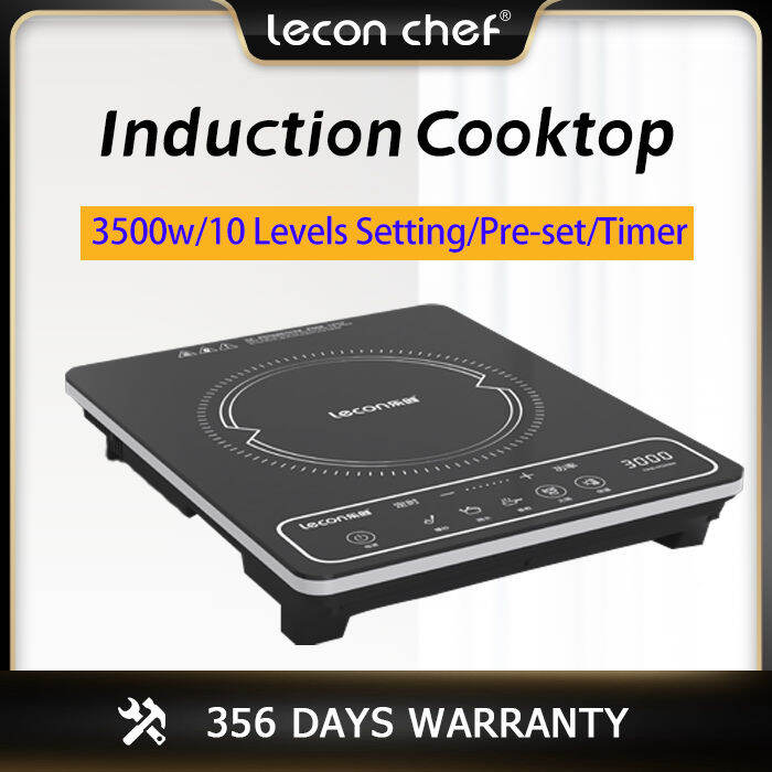 leconchef 3500w induction cooker english manual electric cooktop commercial and home use 10