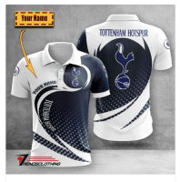 Premier League BIG6 Tottenham Hotspur high-quality 3D fully printed polo shirt with custom design (contact online for free customization)-NO.HGSJHHJUA4576S