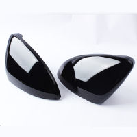 Pair Glossy Black Wing Side Rear View Door Mirrors Cover Cap Casing For VW Golf Mk7 Mk7.5 R GTI R line E-GOLF 2013-2018