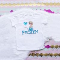 【Candy style】 เสื้อยืดแขนสั้น พิมพ์ลายการ์ตูน Frozen 2 Aisha แฟชั่นฤดูร้อน สําหรับเด็กผู้หญิง