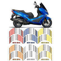 สำหรับ Kymco Xciting 300 500 400 13 "13" ขอบล้อวงกลมเต็มตราสติ๊กเกอร์รถจักรยานยนต์อุปกรณ์แข่ง