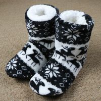 【cw】 Fur Slippers Warm Flip Flops Cotton Indoor Shoes Floor Claquette Fourrure ！