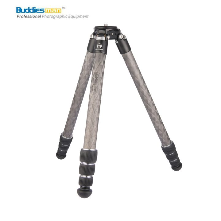 buddiesman-ชุด-m24r-คาร์บอนถัก-m24s-m-ขาตั้งกล้องสามขาไฟเบอร์คาร์บอนถักที่มี4ท่อส่วนสำหรับขาตั้งกล้อง-dslr-ภาพถ่ายการเดินทางขนาดกะทัดรัดแบบพกพา