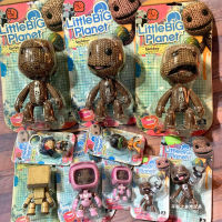 Little Big Planet Afro Sackbot Action Figure Movable Joints ของเล่นพวงกุญแจจี้เกม Sackboy รุ่นของเล่นวันเกิดของขวัญเด็ก