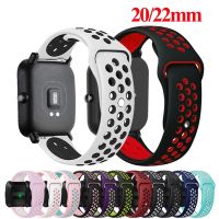 fgjdtrdh Silicone 20mm 22mm Band For Amazfit GTS 4 3 2 2e 4Mini GTR 3 3Pro GTR2 Sport Bracelet For Amazfit Bip Strap Galaxy Watch 3 4 5