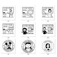 Spanish Custaomized Personalized Teacher Stamp Seal For homework Funny Seno Profe Male Female Designs