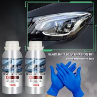 【LZ】☜✘✴  100ML Headlight Restorer Car Lights Polishing Kit Chemical Repair Renovation Auto Detailing Liquid Polymer Protect Coating