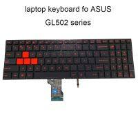 GL502ลาละตินเราคีย์บอร์ดสำหรับ ASUS เรืองแสงภาษาอังกฤษร็อคสตริกซ์ GL502VS GL502VM GL502VT สีส้ม GL502VE 0KNB0 TD1LA13 662PUS00