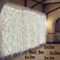 3x13x32x2m LED Icicle String Lights Christmas Fairy Lights Garland Outdoor Home For WeddingPartyCurtainGarden Decoration