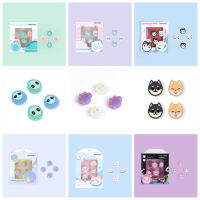 Ghost Cat Animals Silicone Soft Thumb Stick Grip Cap Protective Cover For Switch Oled NS Lite Joy-con Controller Thumbstick Case