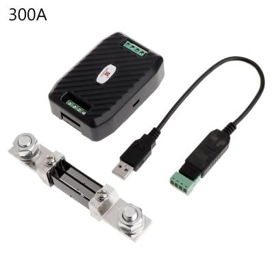 PZEM-017 DC กล่องสื่อสาร RS485อินเทอร์เฟซ Modbus 0-300V 300A Shunt สาย USB