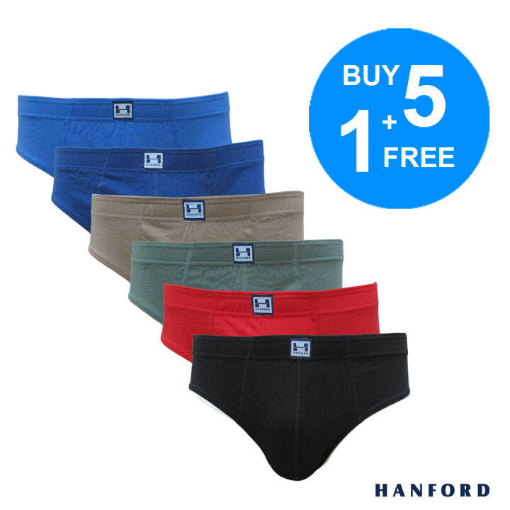 Hanford Men Regular Cotton Briefs Inside Garter - Assorted Color (Buy5 ...