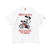 Human made cartoon pattern printed short sleeved T-shirt 250g bamboo cotton T-shirt