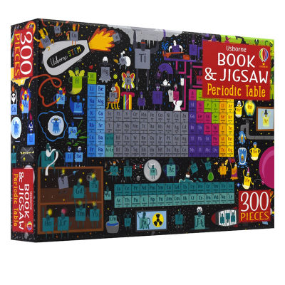 Usborne book and jigsaw periodic table jigsaw puzzle for childrens early education and puzzle toys for fun with jigsaw book stem system