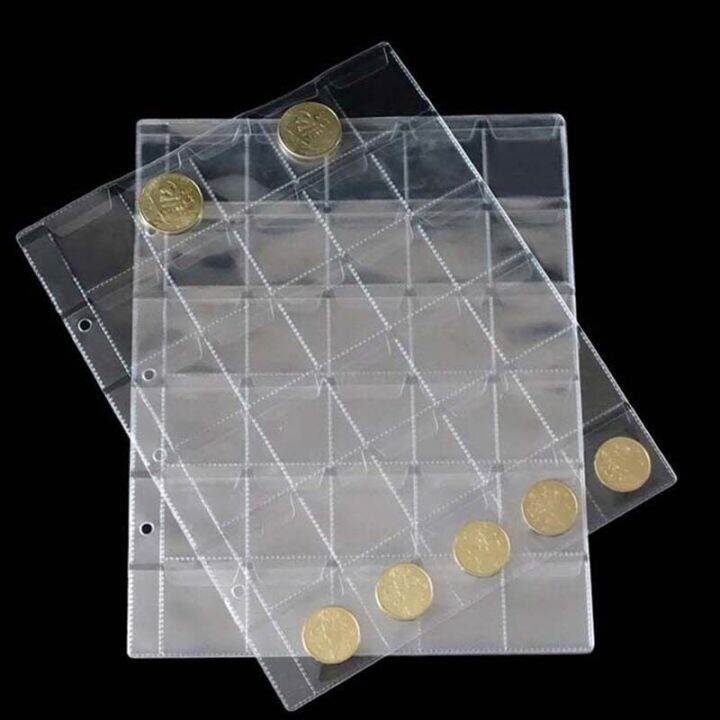 30-pockets-252x200mm-coin-album-page-folder-clear-pockets-coin-storage-album-pages-photo-albums