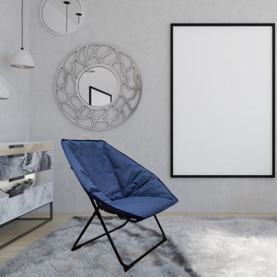 Chair leisure foldable size 84x86x73 cm. -  blue