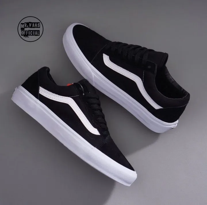 vans old skool mono black white original