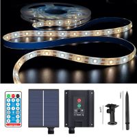 LED Solar Light Outdoor Waterproof Fairy Garland 10/5/4/3m 2835 Strip String Lights Christmas Party Garden Solar Lamp Decoration Power Points  Switche