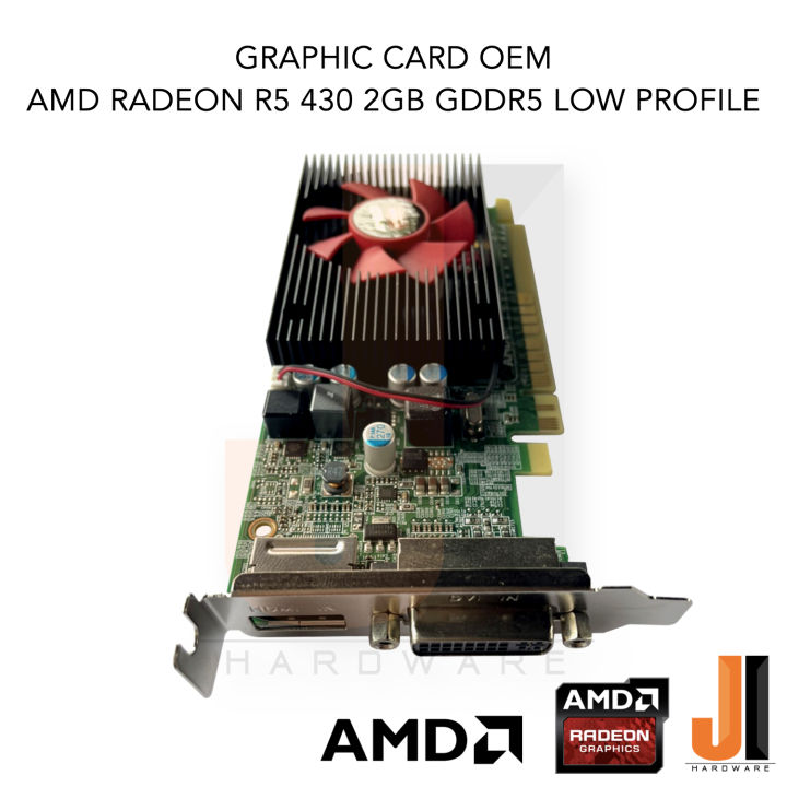 graphic-card-amd-radeon-r5-430-2048mb-64-bit-gddr5-oem-low-profile-สินค้ามือสองสภาพดีมีการรับประกัน